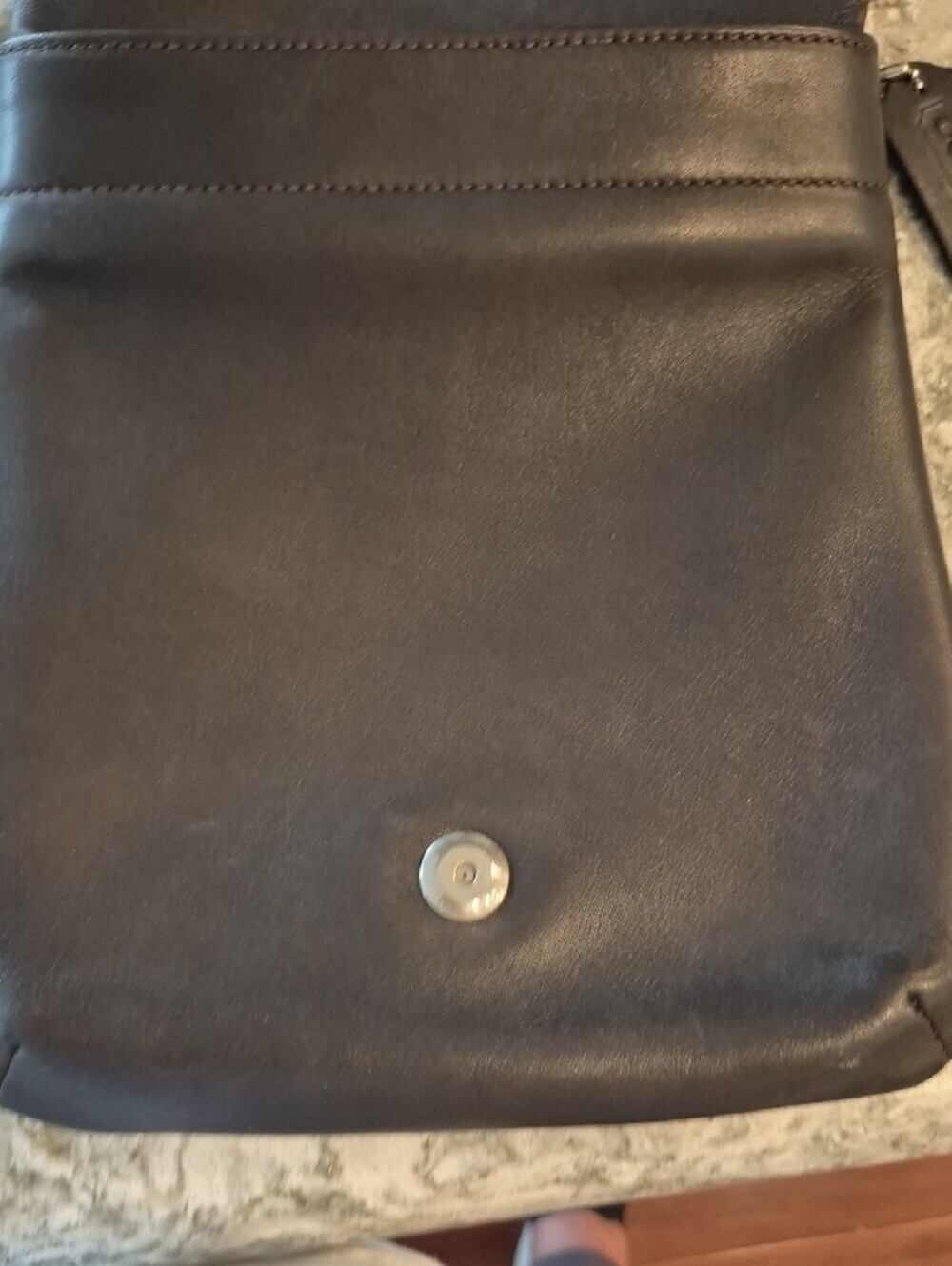 Vintage Coach Chelsea Black Leather Crossbody Bag - Picture 7 of 14